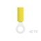 Te Connectivity Ring Terminal, #8 Stud Size, 26 AWG, 300 V, Nylon Insulated, Yellow 54311-1 - alternate 3